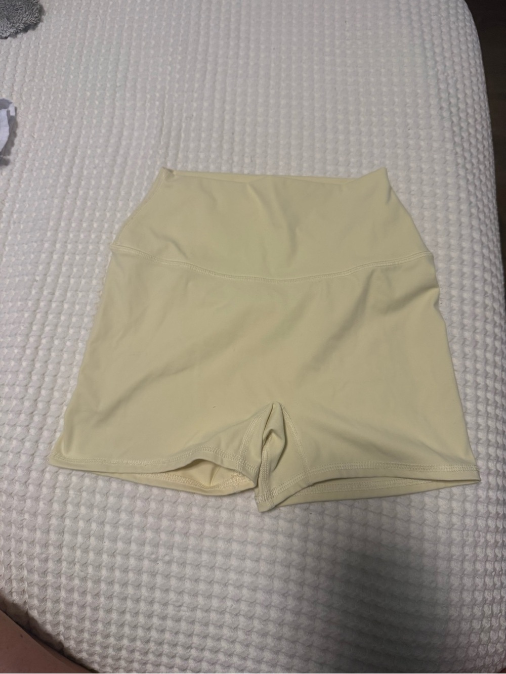 Garage butter Yellow Women's Active booty Shorts - Picture 2 of 4